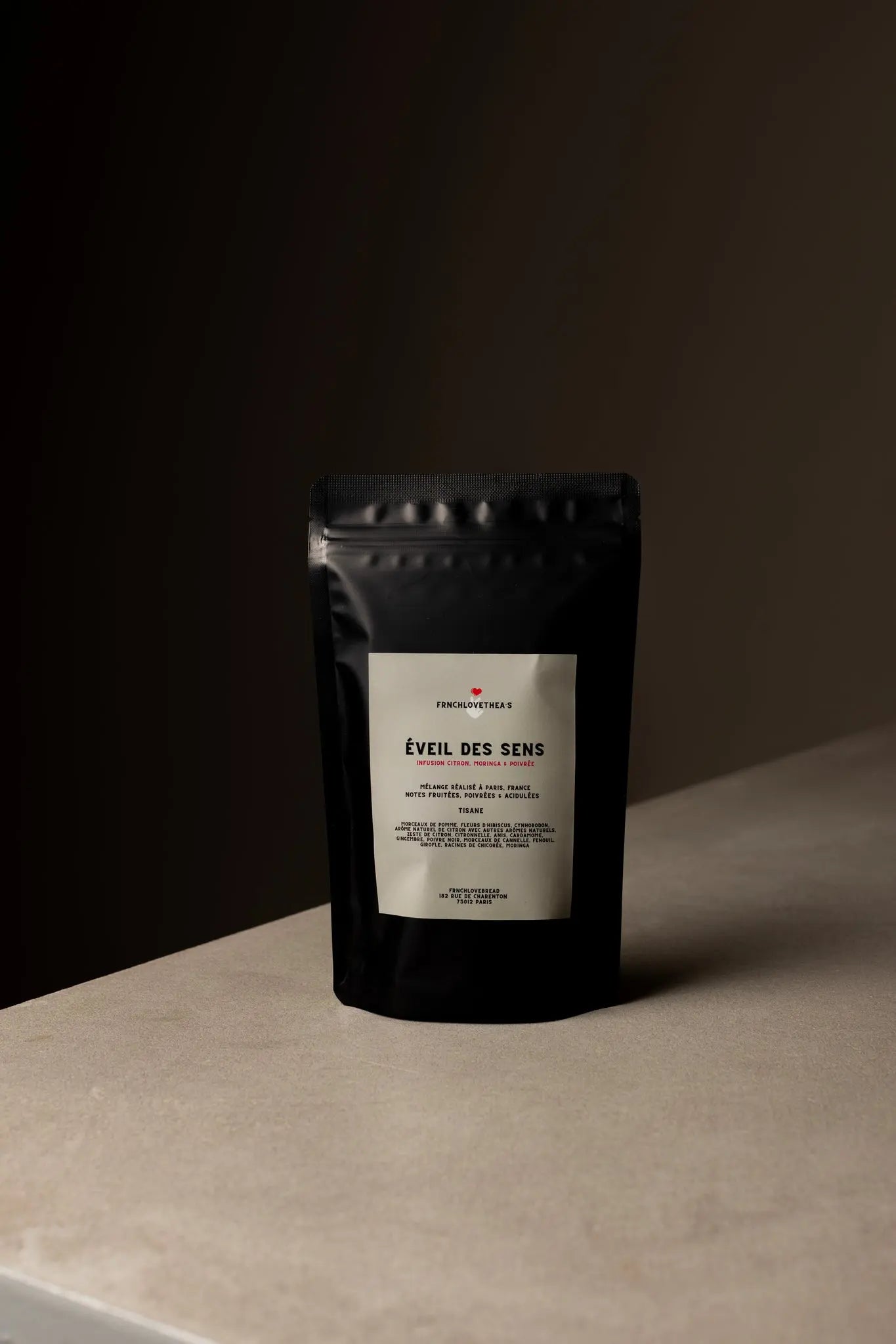 Thé Infusion – Éveil des Sens (Citron, Moringa & Poivrée) Frnchlovebread