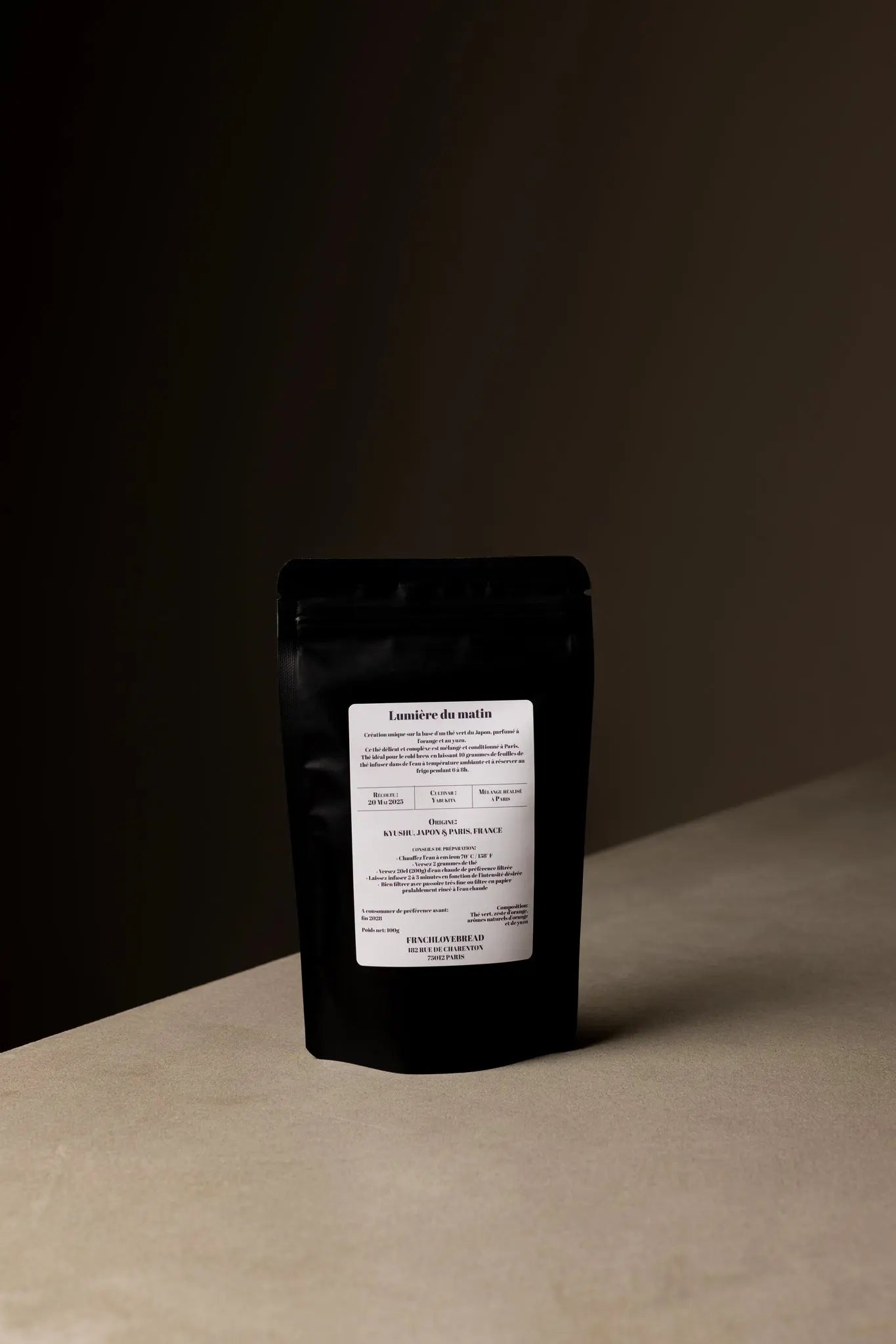 Thé Vert – Lumière du Matin (Yuzu & Orange) Frnchlovebread