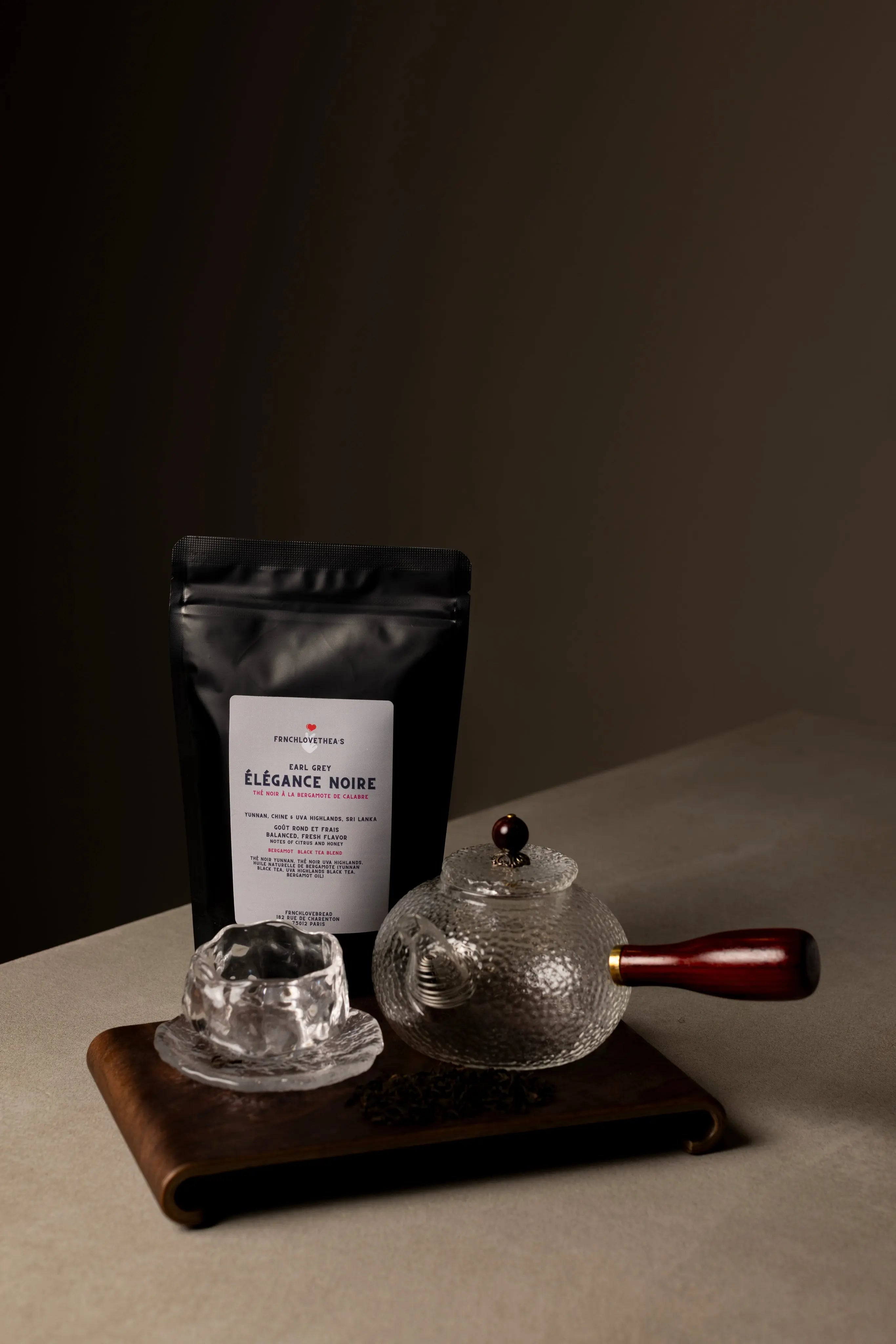 Thé Noir Élégance Noire – Earl Grey à la Bergamote de Calabre Frnchlovebread