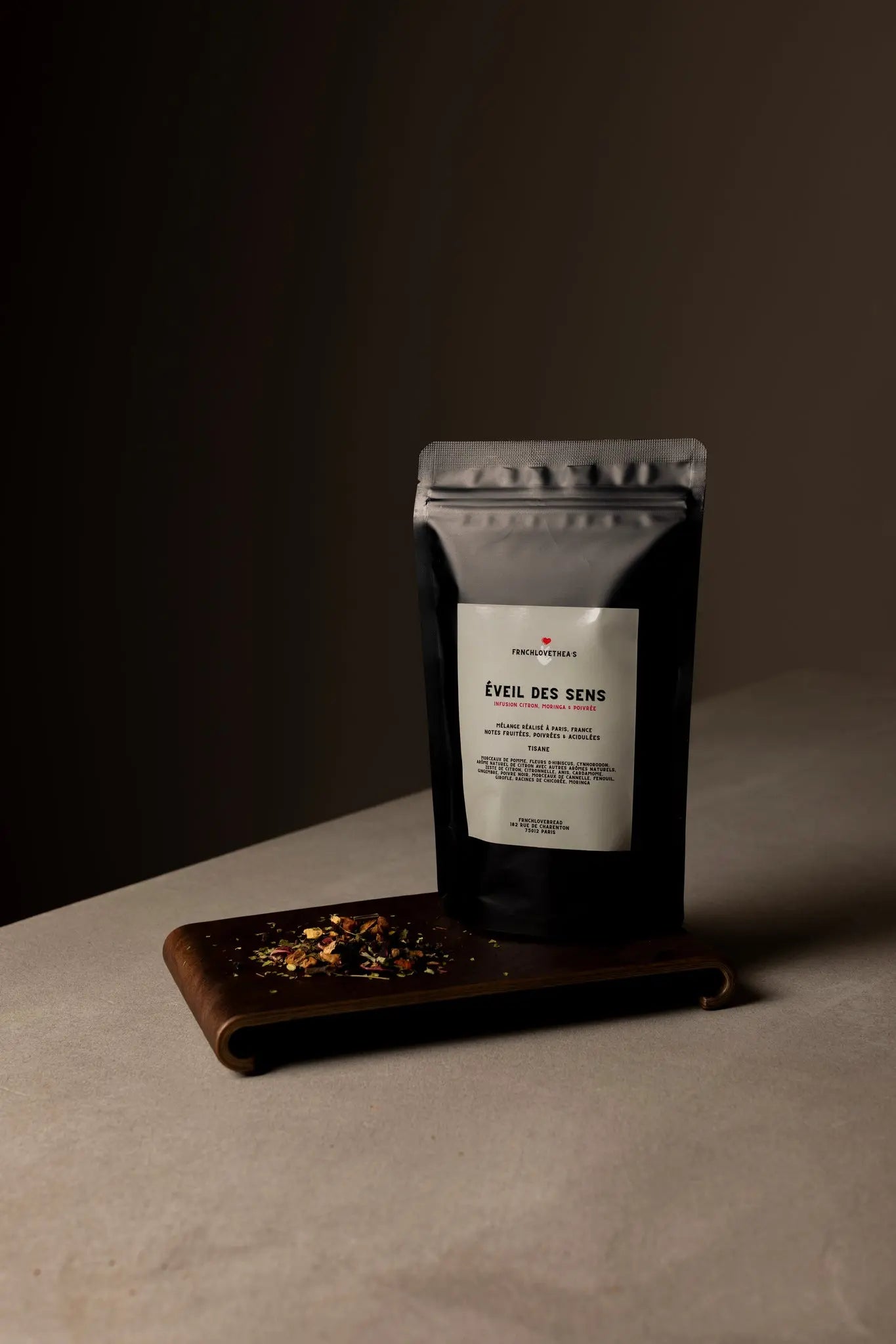 Thé Infusion – Éveil des Sens (Citron, Moringa & Poivrée) Frnchlovebread