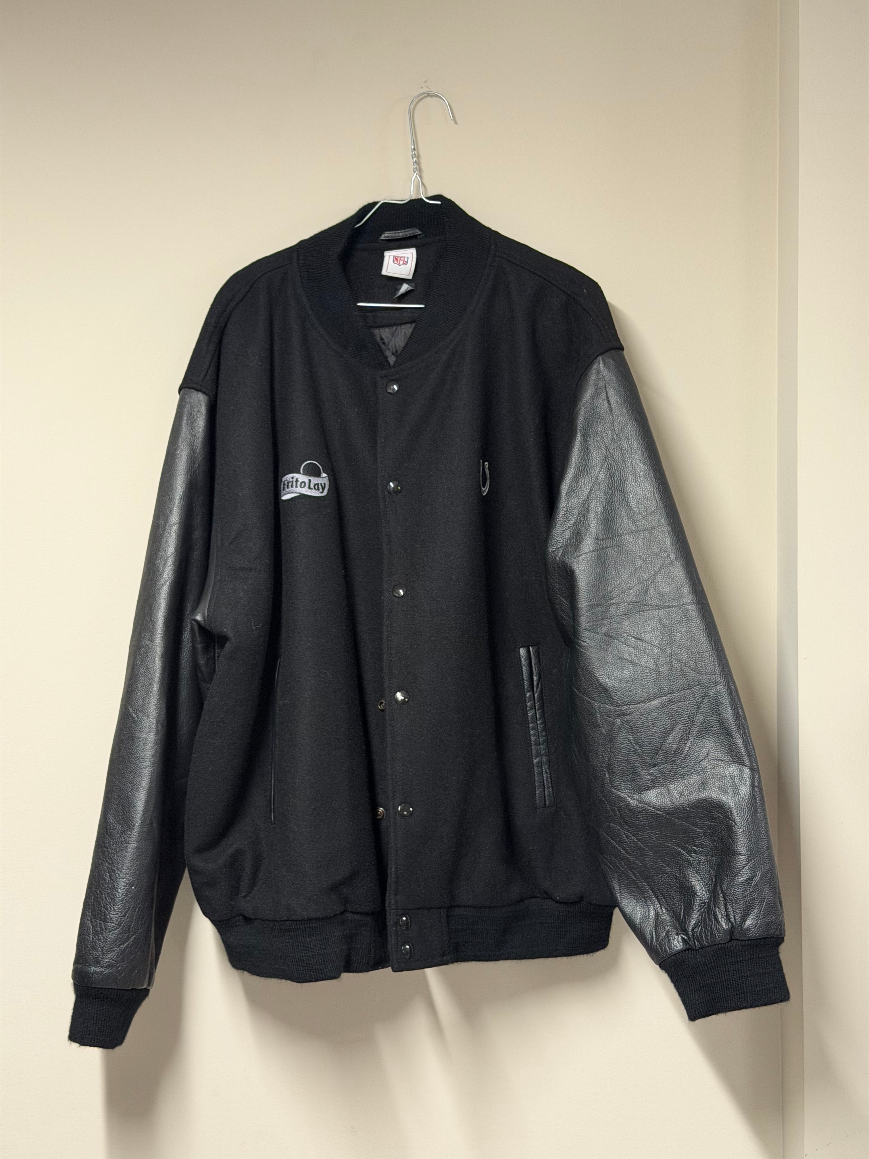 Veste Varsity "NFL x Frito Lay" — Laine & Manches Cuir Grainé Frnchlovebread