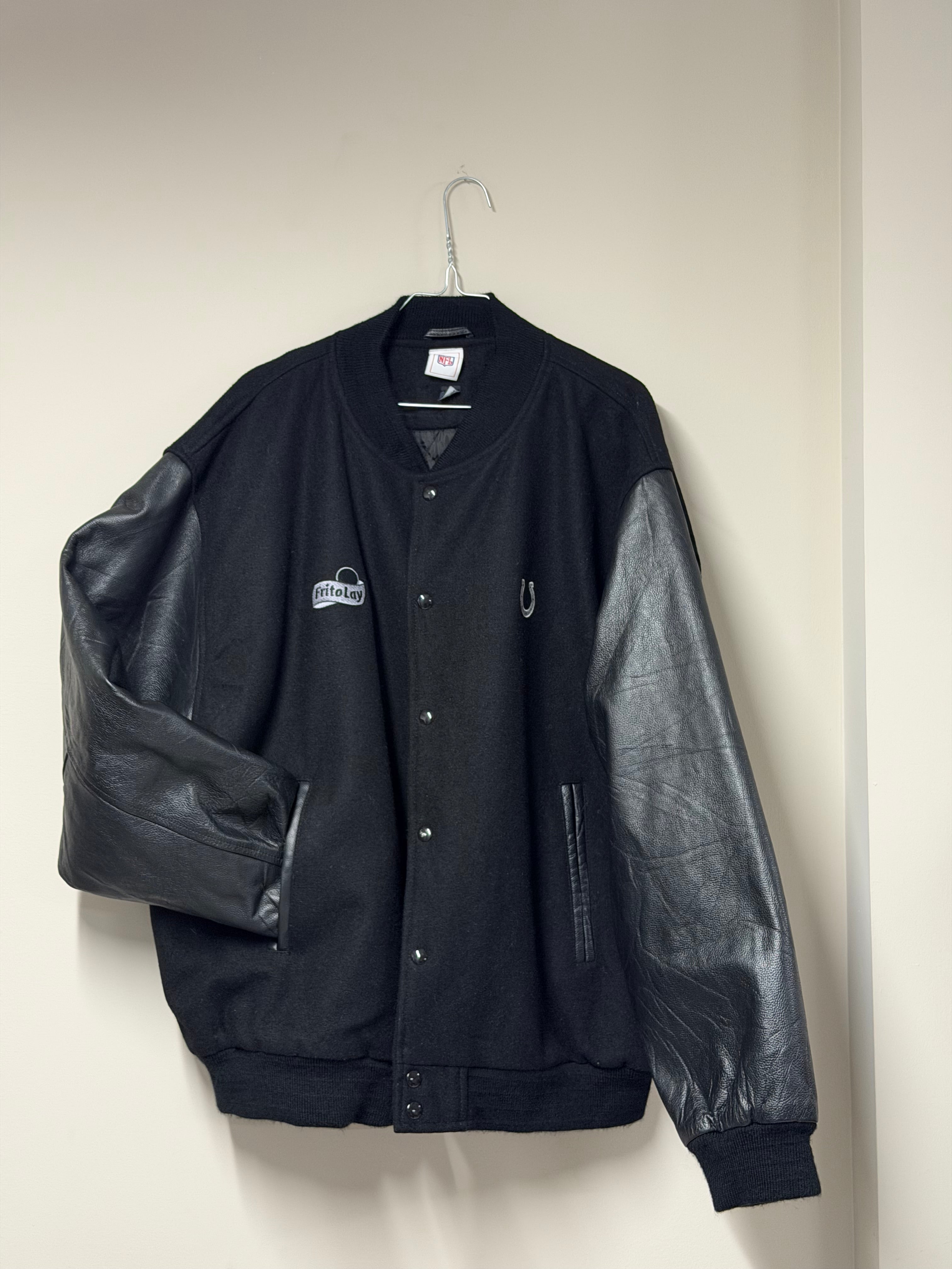 Veste Varsity "NFL x Frito Lay" — Laine & Manches Cuir Grainé Frnchlovebread