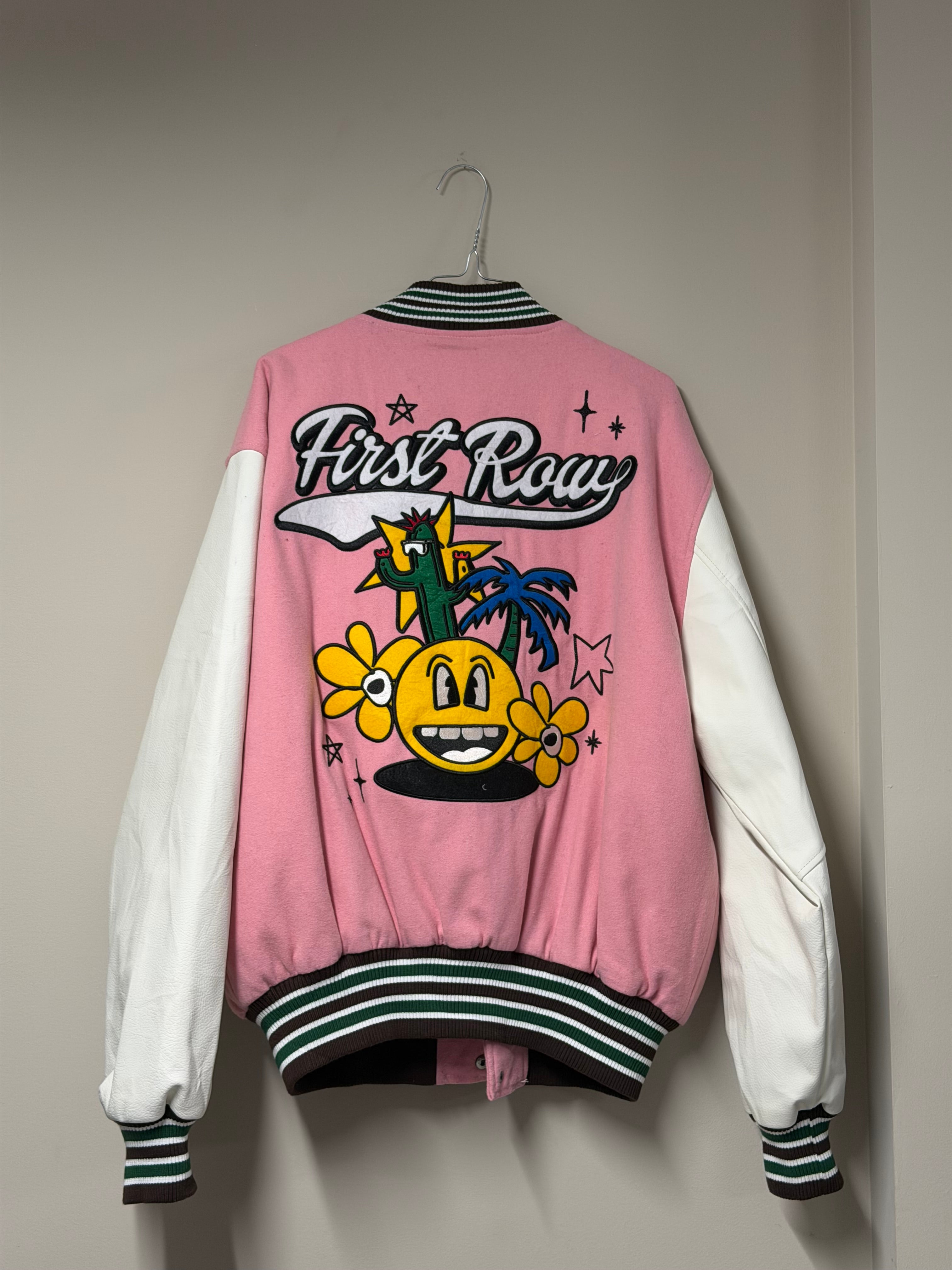 Veste Varsity Rose Pastel — Patchs Chenille Frnchlovebread