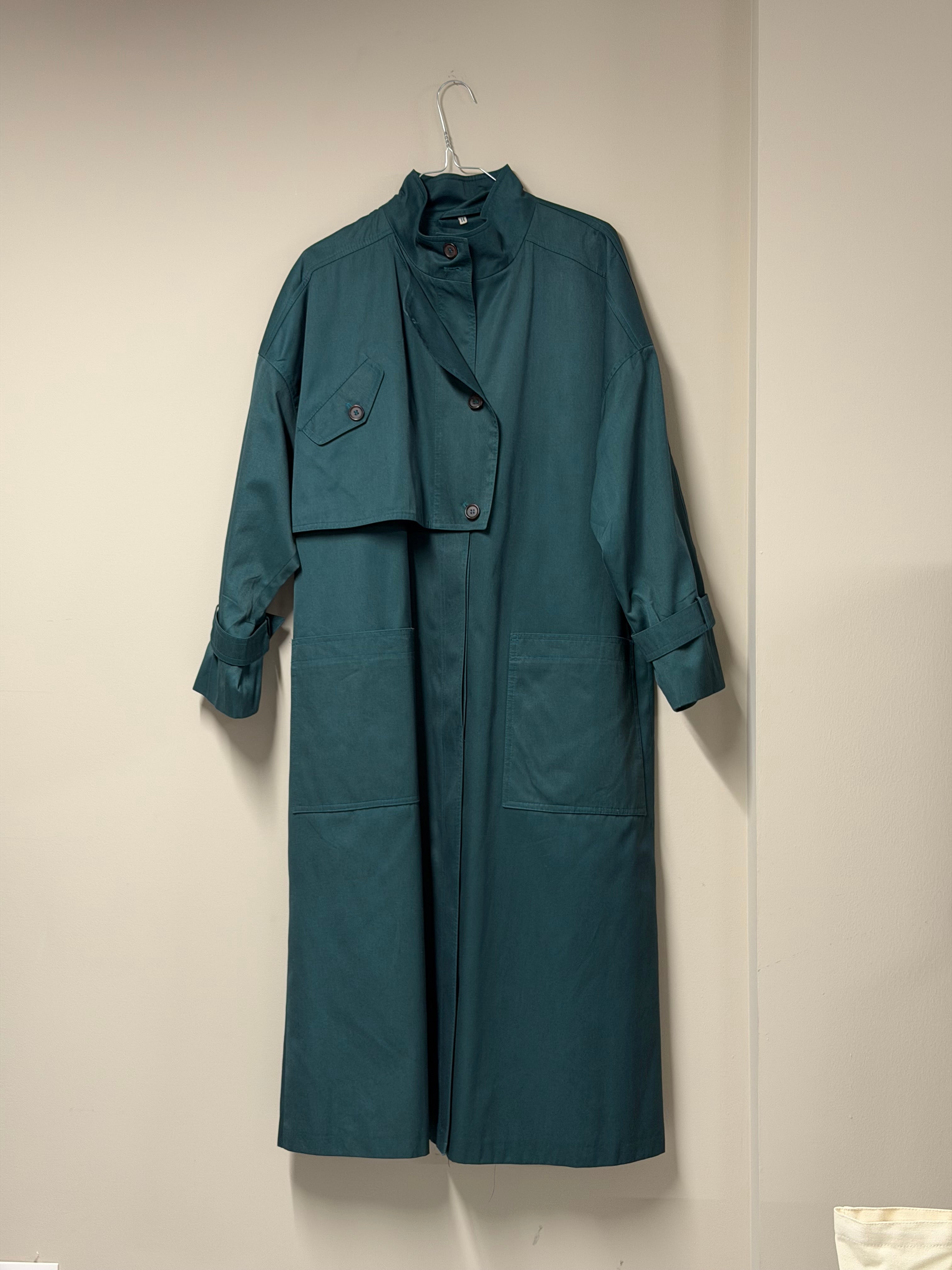 Trench-Coat Vintage Oversized Charcoal Frnchlovebread