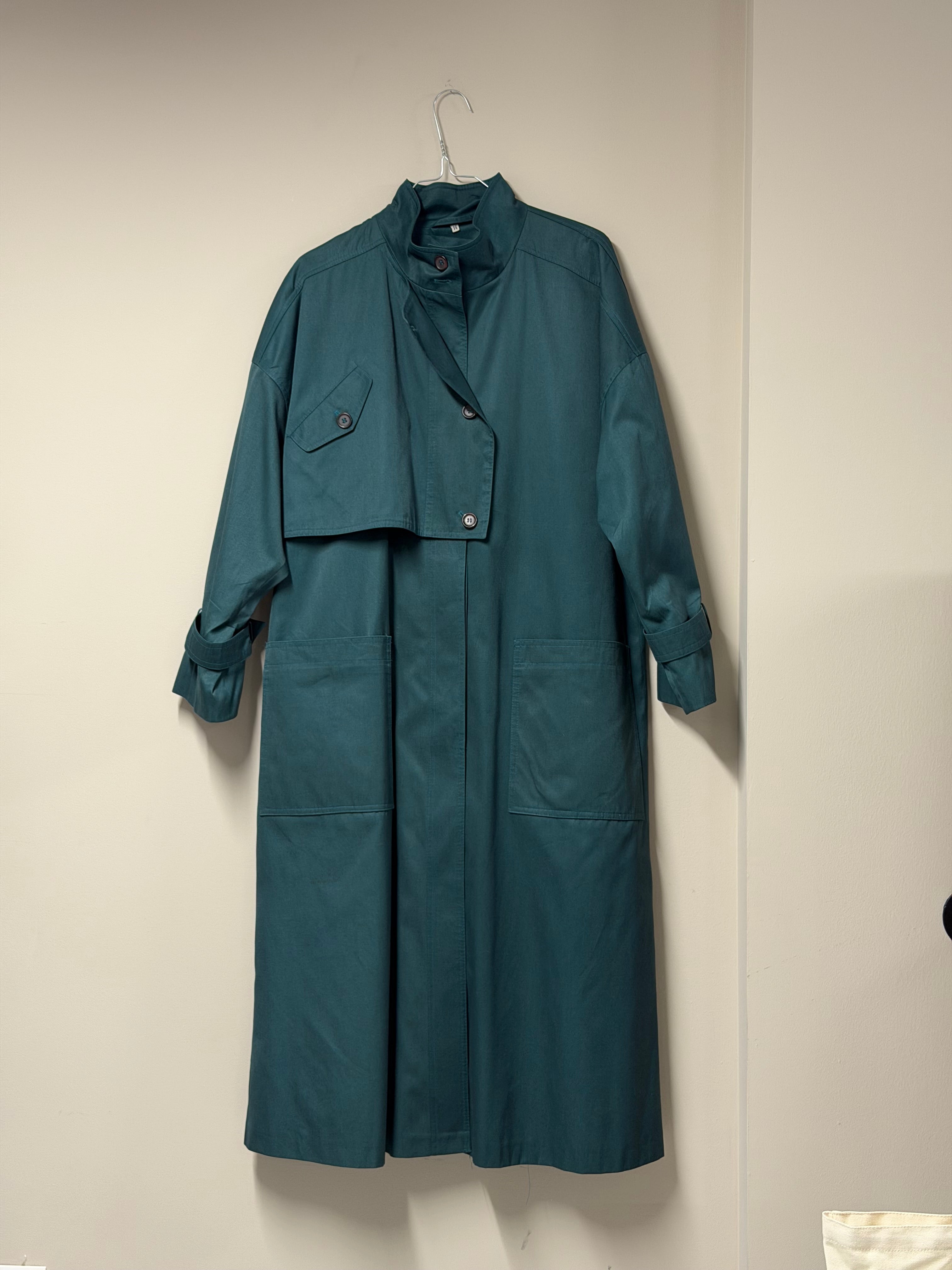 Trench-Coat Vintage Oversized Charcoal Frnchlovebread