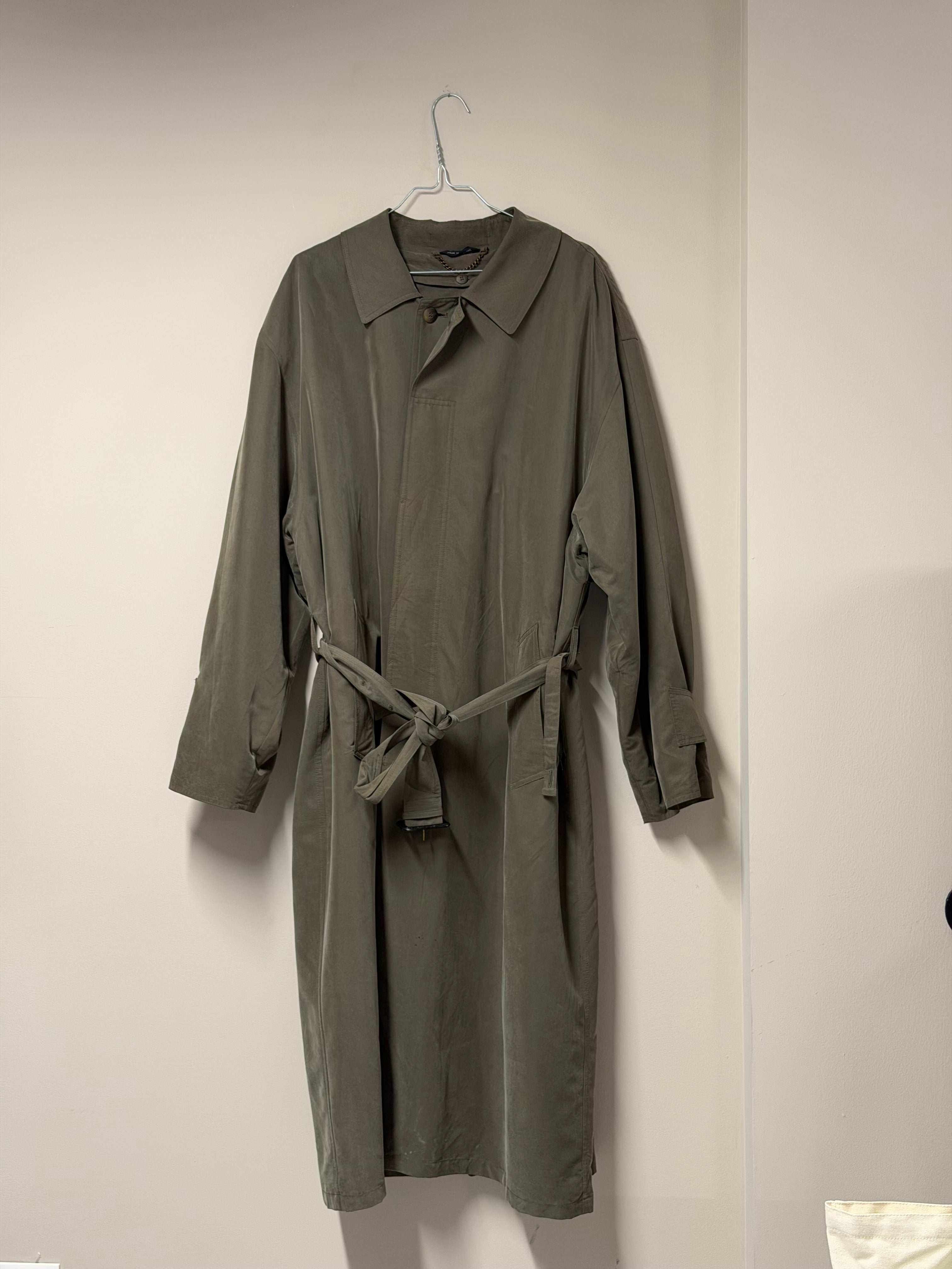 Trench-Coat Fluide Vintage Olive Frnchlovebread