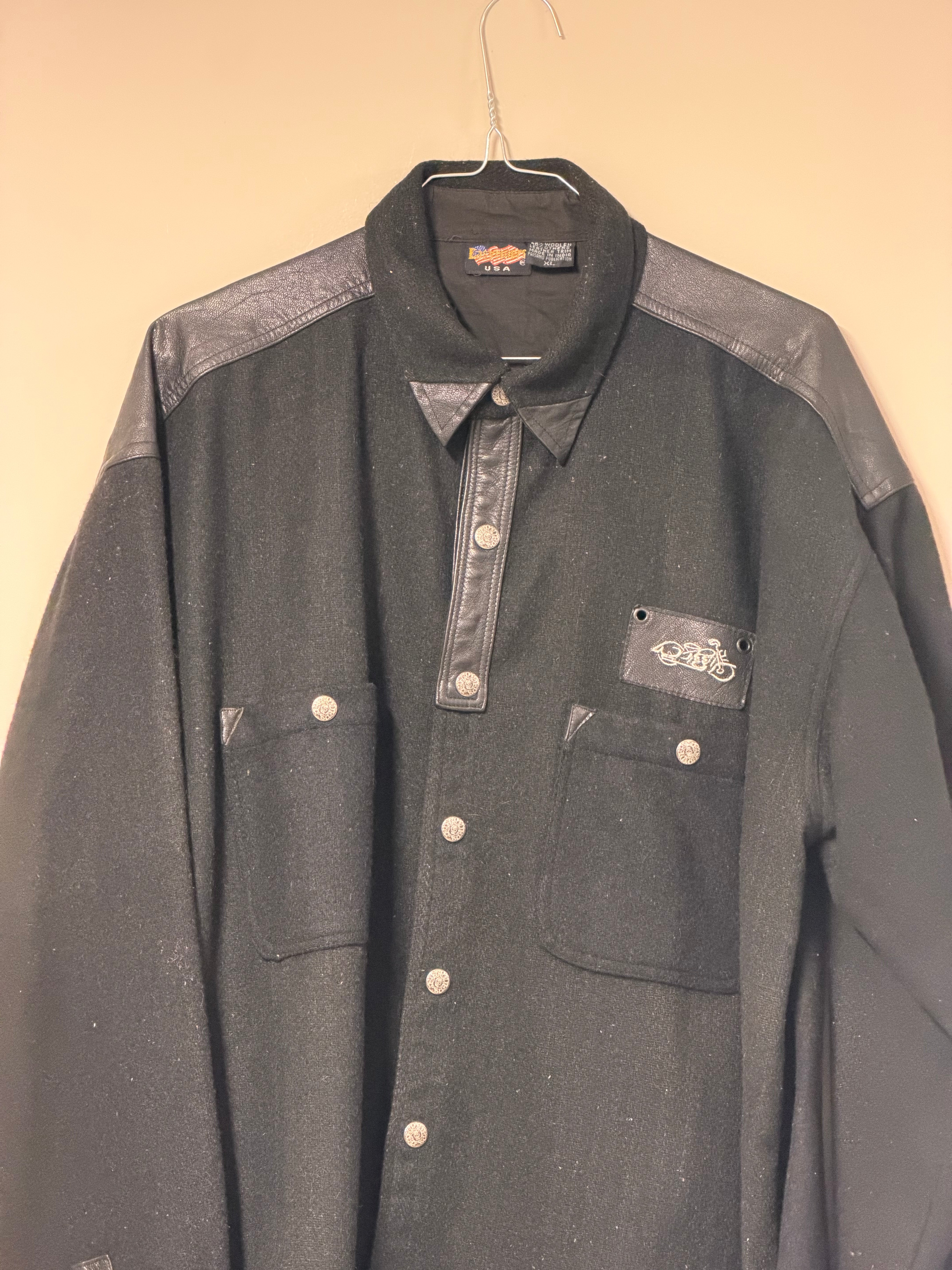 Surchemise Vintage "Biker" Noire Frnchlovebread