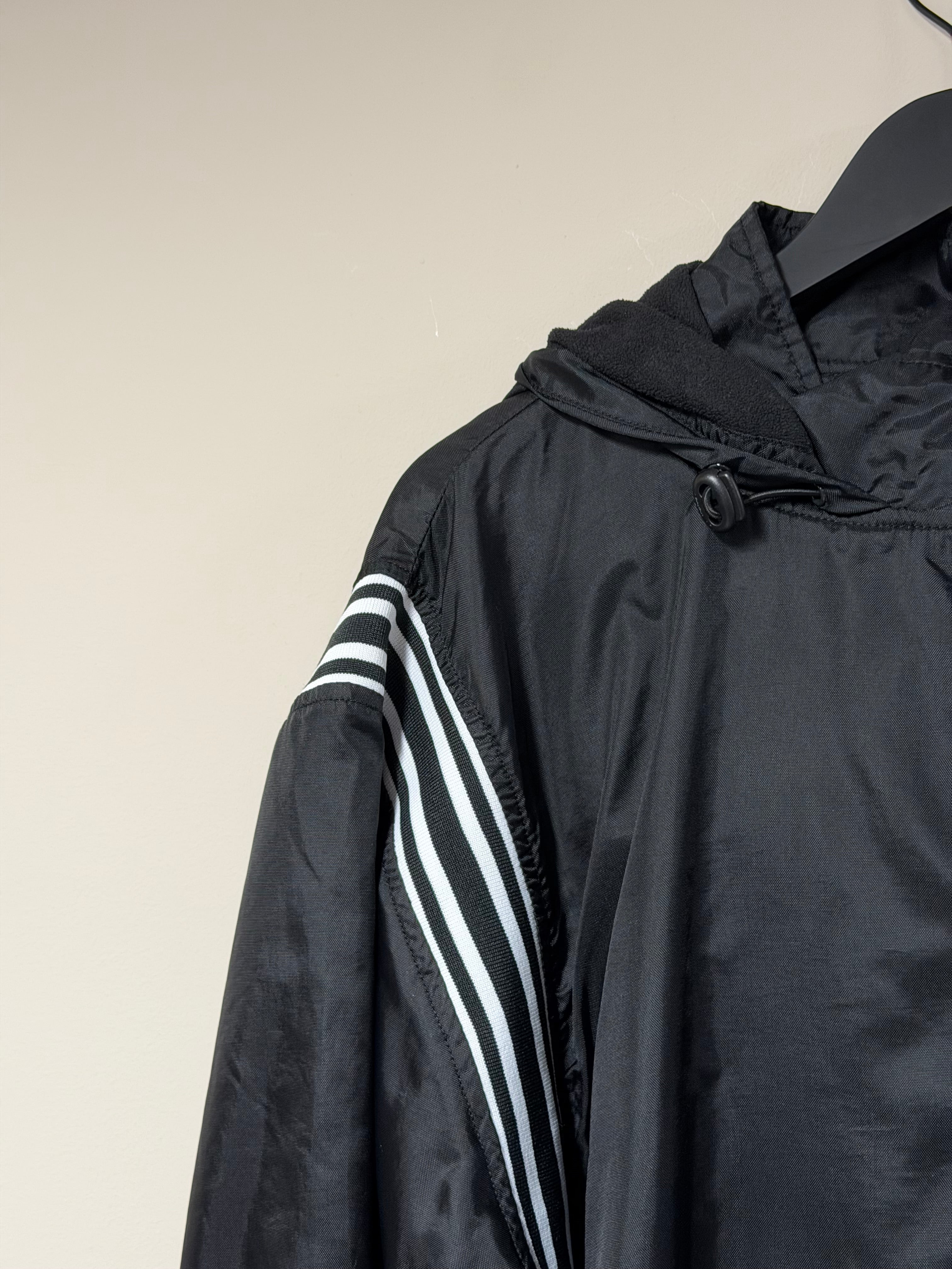 Anorak Vintage Noir — Coupe vent Demi-Zip & Bandes Sport 90s Frnchlovebread