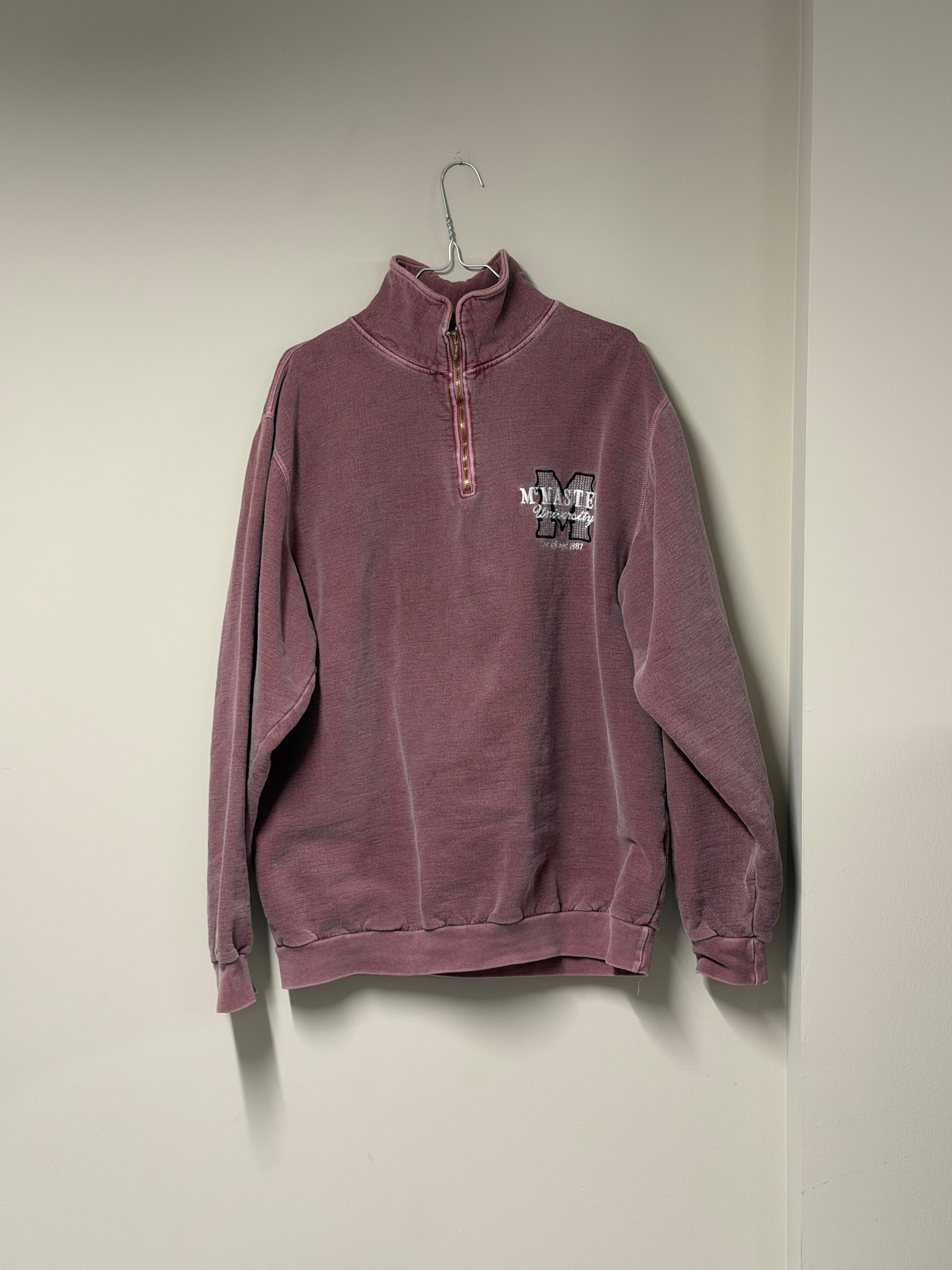 Sweat Col Camionneur Vintage "McMaster University" Frnchlovebread