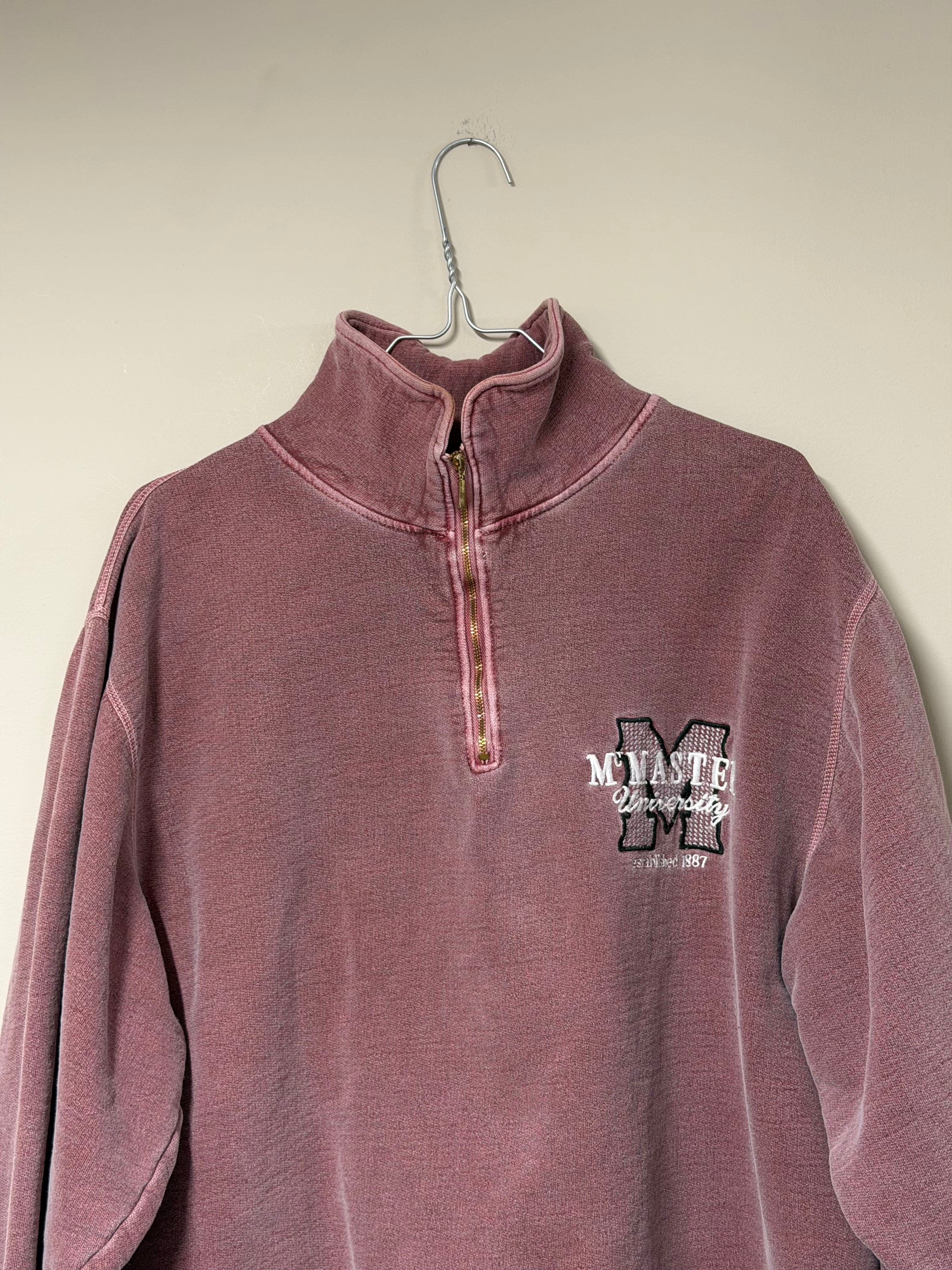 Sweat Col Camionneur Vintage "McMaster University" Frnchlovebread