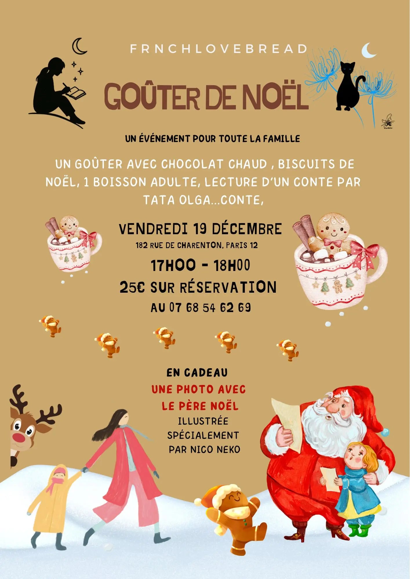 Réservation – Goûter de Noël (19 décembre) Frnchlovebread