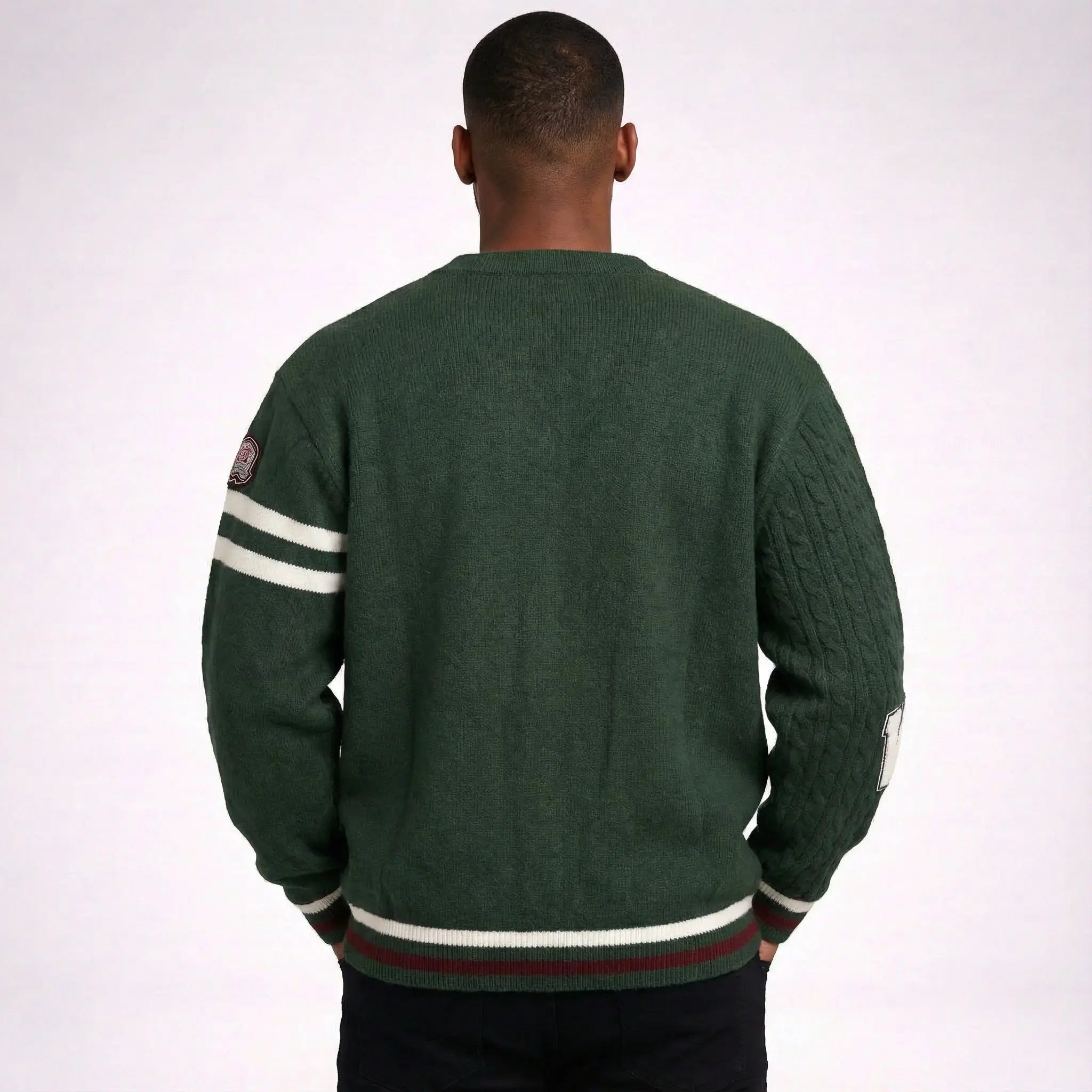Cardigan Varsity Heritage Green Frnchlovebread